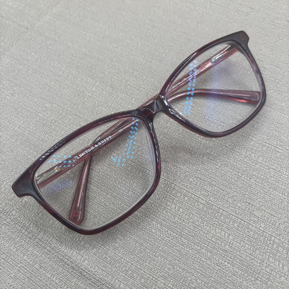 Lenton & Rusby LR5007 Berry Purple Rectangular Eyeglasses Frames 54-14-135